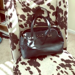 Kate Spade ♠️ Black leather tote purse